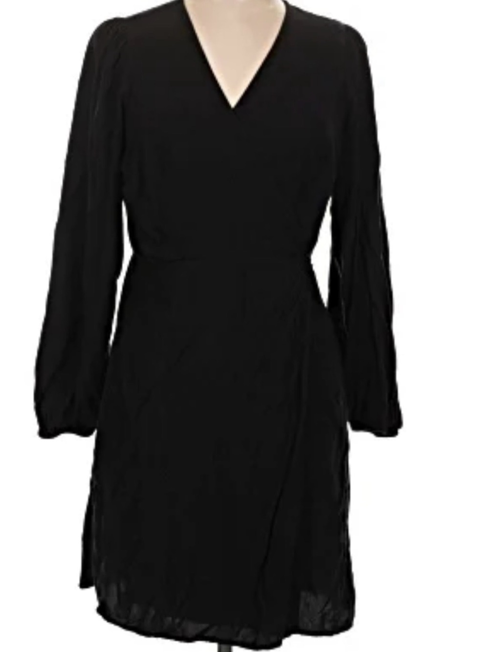 Old Navy Black Long Sleeve V-Neck Dress